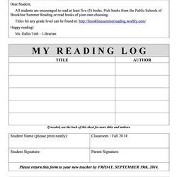 Superlative Printable Reading Log Templates For Kids Middle School Adults Template