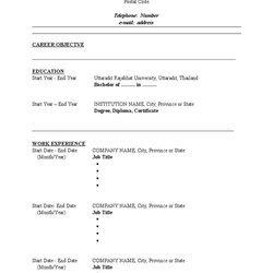 Outstanding Resume Template