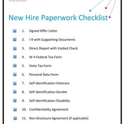 New Hire Checklist Templates