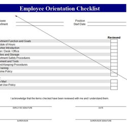 Wizard New Employee Checklist Template