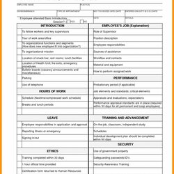 Matchless Free New Employee Checklist Excel Hire Format Template Example Training Samples
