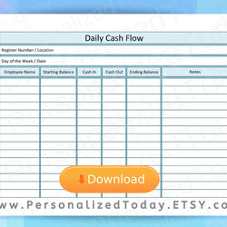 Terrific End Of Day Cash Register Report Template