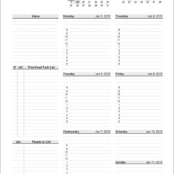 Fantastic Weekly Planner Template Free Printable For Excel Planning Week Pages Worksheet Simple Calendars