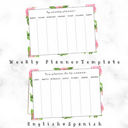 Weekly Planner Template Free Download