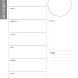 Superior Weekly Planner Template Free Printable Templates
