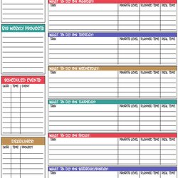 Champion Printable Weekly Planner For Work And Home Dorky Doodles Plan Template Sheet Schedule Calendar