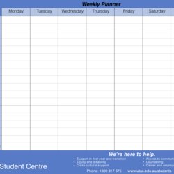 Magnificent Weekly Planner Templates At