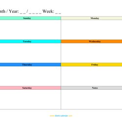 Fine Weekly Schedule Planner Templates Word Excel Calendar Blank Template
