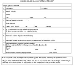 Admirable Free Scholarship Application Templates Forms Template