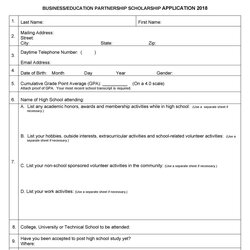 Champion Free Scholarship Application Templates Forms Template Kb