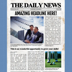 Magnificent Page Newspaper Template Microsoft Word Inch For Templates
