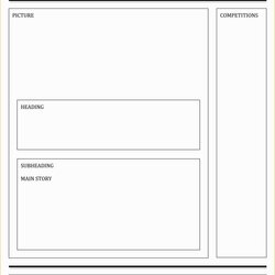 Free Printable Newspaper Templates For Students Of Blank Template
