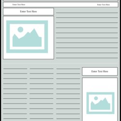 Sublime Newspaper Project Template Create For School Templates Layout Worksheet