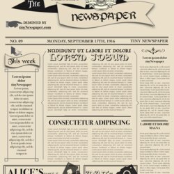 Out Of This World Old Time Newspaper Template Google Docs Word Article Within Free