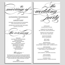 Splendid Wedding Program Template Printable Ceremony Samples Checklist Instant Download Script
