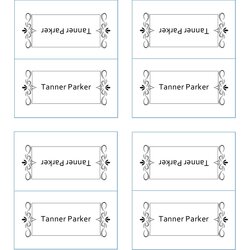 Superb Printable Place Card Templates Free