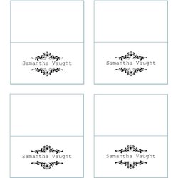 Preeminent Printable Place Card Templates Free Template