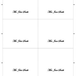 Cool Free Place Card Templates Per Page Throughout Fold Graduation Publisher Regarding Categorized Over