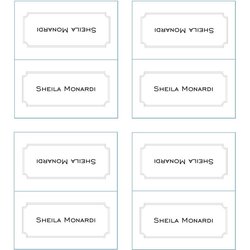 Printable Place Card Templates Free Template