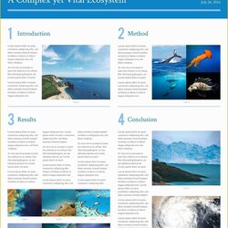 Superior Poster Template Free Microsoft Word Of Templates Examples Scientific Research Science Academic Flyer