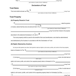 Very Good Free Living Trust Forms Templates Word Form
