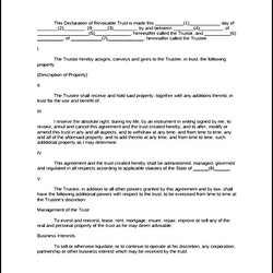 Living Trust Form Download For Free Sample Templates