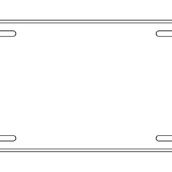 Superb Blank License Plate Template Image Site Title