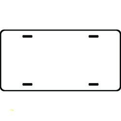 License Plate Template Vector At Collection Of