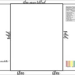 Sublime The Amazing Free Chocolate Wrapper Template With Candy