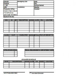 Admirable Call Sheet Template And How To Make It Blank Templates Excel