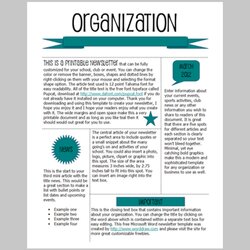 Worthy Printed Newsletter Templates Word Newsletters Informational Newspaper