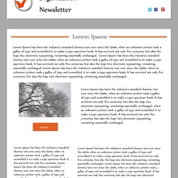 Champion Newsletter Template Free Download