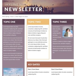 High Quality Free Newsletter Templates Examples Template Classroom Newsletters Example Pages Marketing