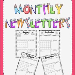Sterling Free Editable Newsletter Templates For Word Newsletters Template Preschool Monthly School