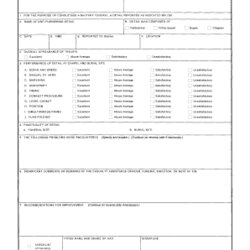 Matchless Form Fill Online Printable Blank Army Action After Report Forms