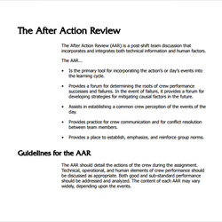 Very Good Military After Action Report Template Review Example