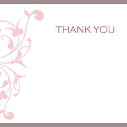 Peerless Free Printable Thank You Note Card Template Download By