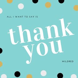 Thank You Card Template In