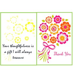 Spiffing Free Printable Thank You Card Templates Wedding Graduation Business Template Postcard Greeting Cards