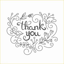 Marvelous Thank You Template Free Of Printable Card For Swirls Sympathy Postcards Editable Folded Simple