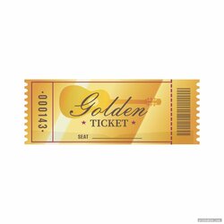 Preeminent Golden Ticket Template Printable For Use