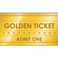 Worthy Free Printable Golden Ticket Templates Blank Tickets Template Large Birthday Party Use Willy