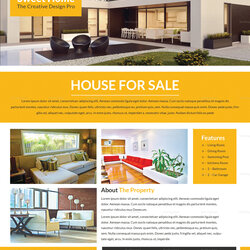 Custom Real Estate Flyer Design Template In Word Publisher