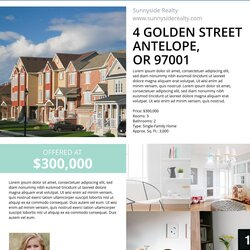 Free Printable Real Estate Flyer Templates To Template Listing Marketing Townhouse Ideas