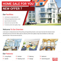 Outstanding Classic Real Estate Flyer Design Template In Word Publisher