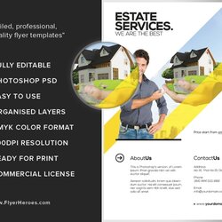 Cool Realtor Flyer Template Estate Real Poster