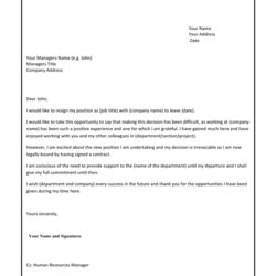 Cool Peerless Info About Resignation Letter Format In Word Sample Resume For Template