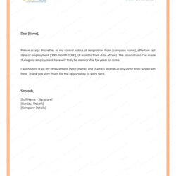 Supreme Resignation Letter Templates To Write Professional Employer Leaving Template For Word Page