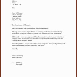 Marvelous Free Resignation Letter Template Word Of How To Write