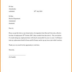 Terrific Microsoft Word Letter Of Resignation Template For Your Needs Letters Sample Format Job Bank Account